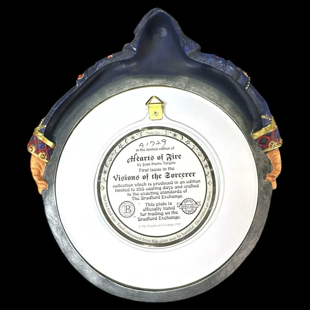 Bradford Exchange Visions of the Sorcerer Plates Set of‎ 4 Fantasy Decor